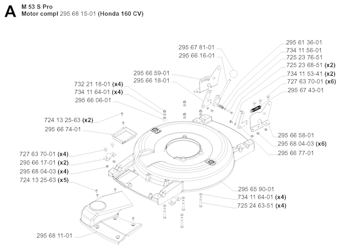 Husqvarna Rasenmäher kommerzielle Nutzung 953534701 M 53S