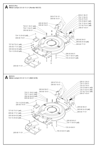 Husqvarna Rasenmäher kommerzielle Nutzung 953534701 M 53S Bild