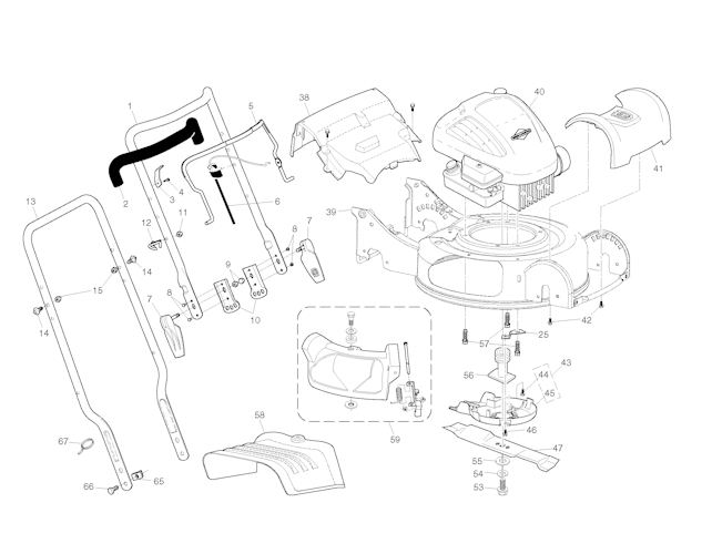 Husqvarna Rasenmäher gelegentliche Nutzung 96141019602 M 145SV