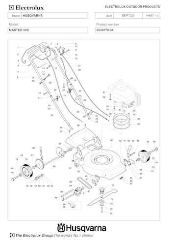 Husqvarna Rasenmäher gelegentliche Nutzung MASTER 50S, 953877004, 2002-10