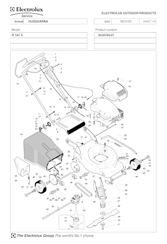 Husqvarna Rasenmäher gelegentliche Nutzung R147S, 953876507, 2004-01