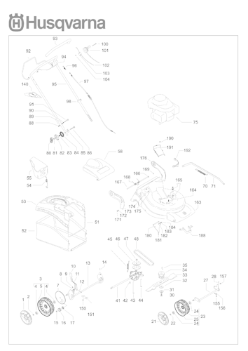 Husqvarna Rasenmäher gelegentliche Nutzung 965159601 R 150SH