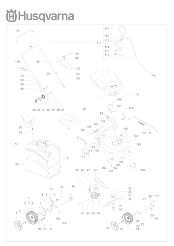 Husqvarna Rasenmäher gelegentliche Nutzung 965159502 R 150SV