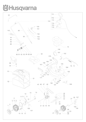 Husqvarna Rasenmäher gelegentliche Nutzung 965159602 R 150SVH