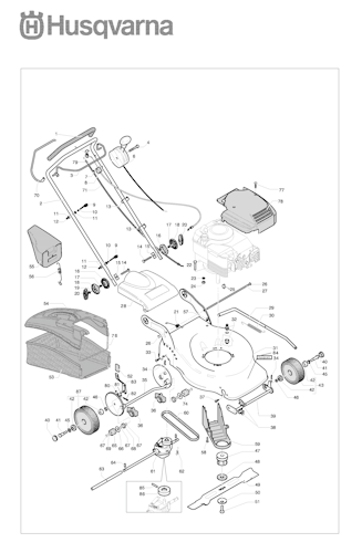 Husqvarna Rasenmäher gelegentliche Nutzung 953876579 R 151SH