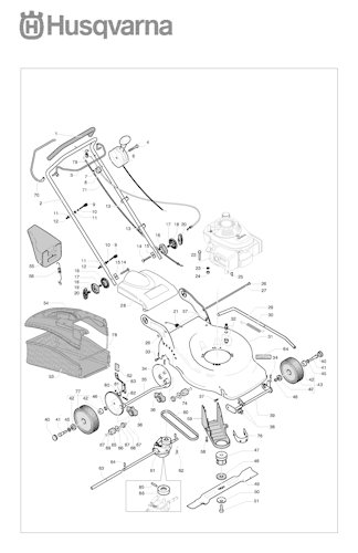 Husqvarna Rasenmäher gelegentliche Nutzung 953876580 R 151SH