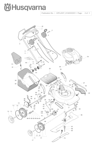 Husqvarna Rasenmäher gelegentliche Nutzung R153SV, 965159802, 2007-04