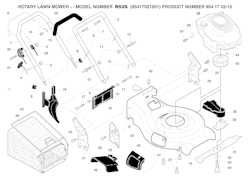 Husqvarna Rasenmäher gelegentliche Nutzung R52 S, 95417021501, 954170215, 2005-02