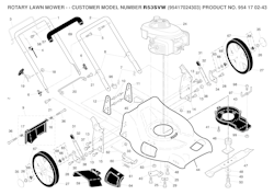 Husqvarna Rasenmäher gelegentliche Nutzung R53 SVW, 95417024303, 954170243, 2005-04