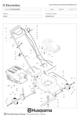 Husqvarna Rasenmäher gelegentliche Nutzung ROYAL146, 953877001, 2002-02 Bild