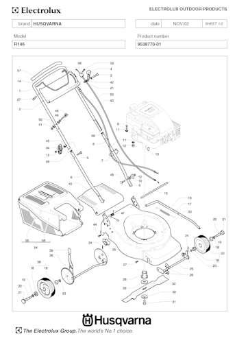 Husqvarna Rasenmäher gelegentliche Nutzung ROYAL146, 953877001, 2003-01 Bild