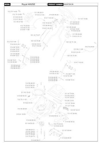 Husqvarna Rasenmäher gelegentliche Nutzung ROYAL 49S, 964470939, 1999-02 Bild