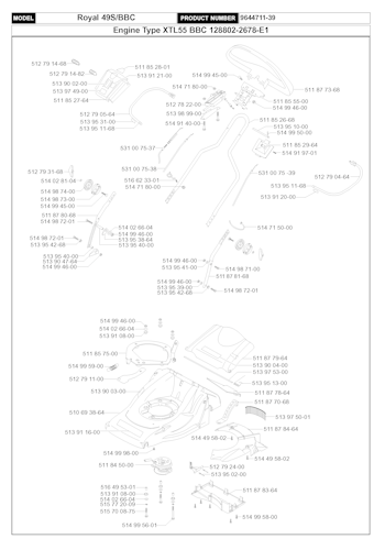 Husqvarna Rasenmäher gelegentliche Nutzung ROYAL 49S, BBC, 964471139, 1999-02 Bild