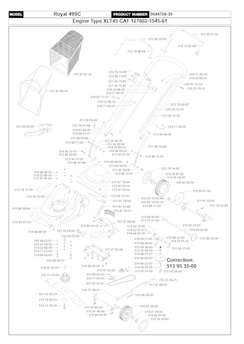 Husqvarna Rasenmäher gelegentliche Nutzung ROYAL 49SC, 964470839, 1999-02 Bild