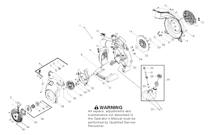 Husqvarna Blasgeräte 125 BX, 20102300001-20111599999, US