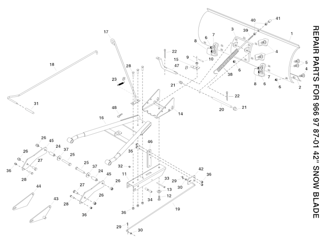 Husqvarna Zubehör für Aufsitzmäher 966978701 Schneeräumschild 107 cm