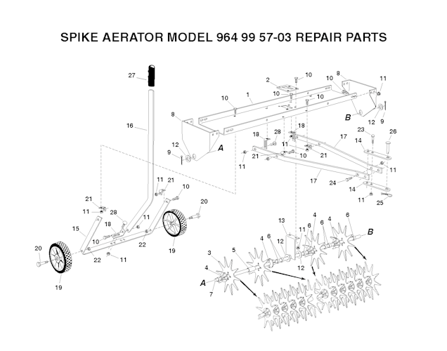 Husqvarna Zubehör für Aufsitzmäher 964995703 TRO002 - Scarifier