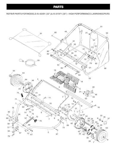 Husqvarna Zubehör für Aufsitzmäher SWEEPER 38, 953518901, 2001-01