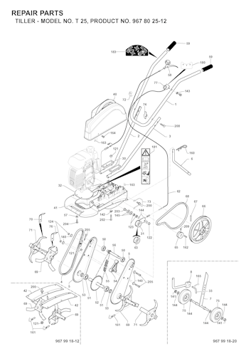 Husqvarna Motorhacken 967802512 T25 Bild