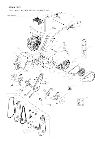 Husqvarna Motorhacken T40 M, 966512601, 2011-08