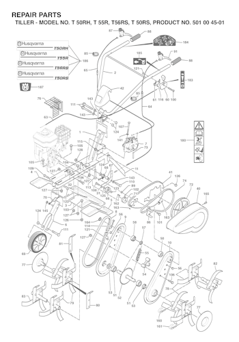 Husqvarna Motorhacken 966840501 T50RS Bild