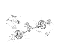 Husqvarna Motorhacken 967995706 Double plough kit with rubber wheels and weights