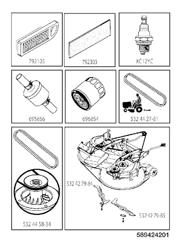 Husqvarna Gartentraktoren TC 239T, 96051014701, 2017-09