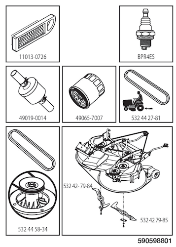 Husqvarna Gartentraktoren TC 238, 96051016301, 2017-09