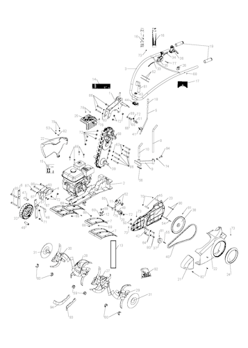 Husqvarna Motorhacken 967329901 TF 536
