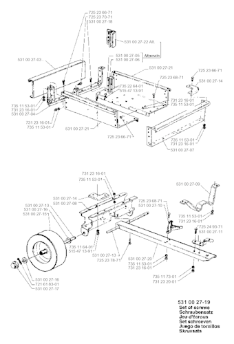 Husqvarna Zubehör für Aufsitzmäher 501008201 Anhänger 275