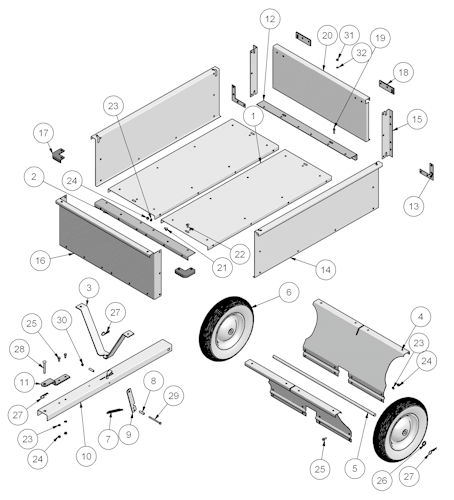Husqvarna Zubehör für Aufsitzmäher 504795401 Anhänger Promo