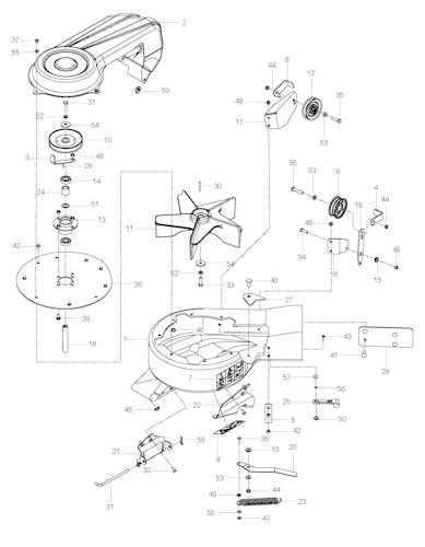 Husqvarna Zubehör für Aufsitzmäher 966792901 Gebläseunterstütztes Fangsystem Bild