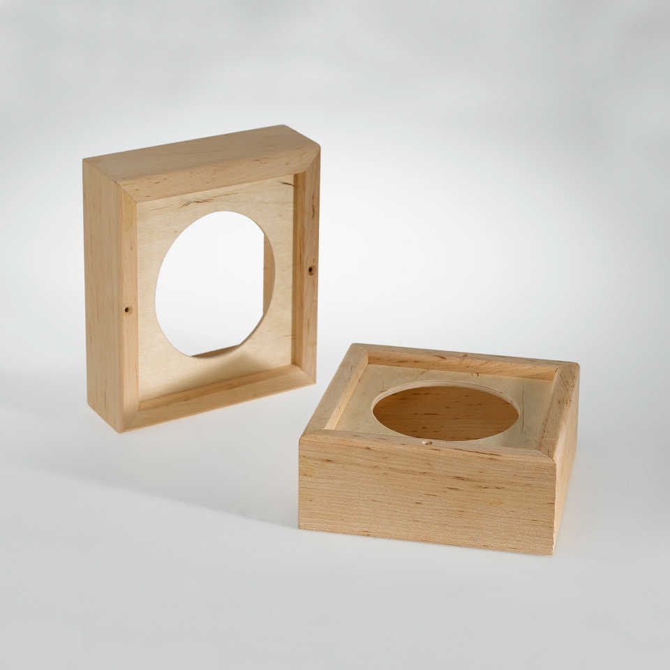 Infraworld Holzrahmen Set für Sauna-Lautsprecher (2 Stück)