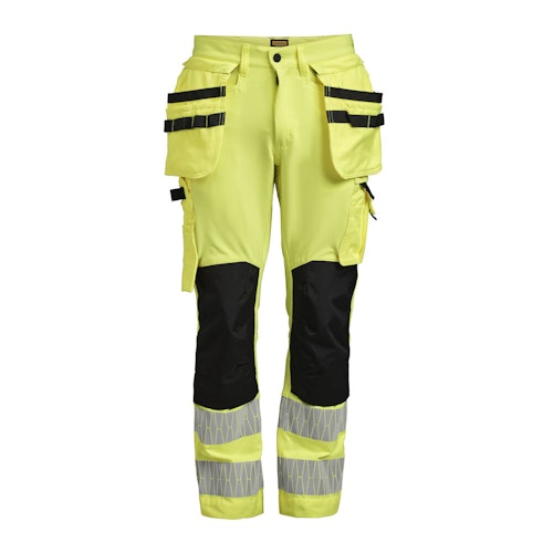 Jobman 2291 Hi-Vis Stretch-Bundhose mit Hängetaschen C44 Gelb  /  Schwarz Bild