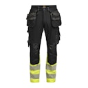 Vorschaubild Jobman 2392 Handwerkerhose Stretch Hi-Vis C44 Schwarz / Gelb Bild