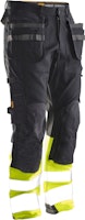 Jobman Bundhose Core Stretch Hi-Vis mit Hängetaschen 2134