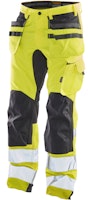 Jobman Bundhose Stretch Hi-Vis mit Hängetaschen 2240