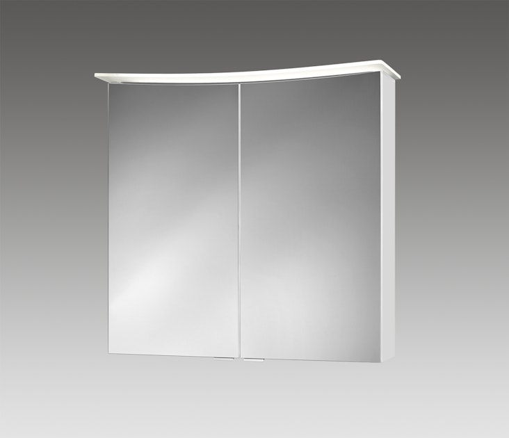 Lightbend weiß | Spiegelschrank 75cm KÖMPF24 SS