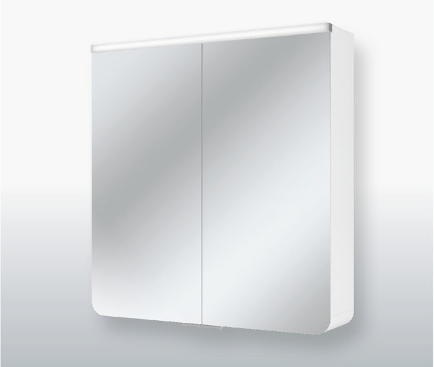 Spiegelschrank Xanto Line LED weiß | KÖMPF24 63cm