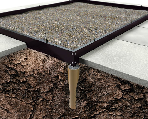 Halls Stahlfundament für Gewächshaus Qube + 6,6 m² / 9,9 m² / 13 m²
