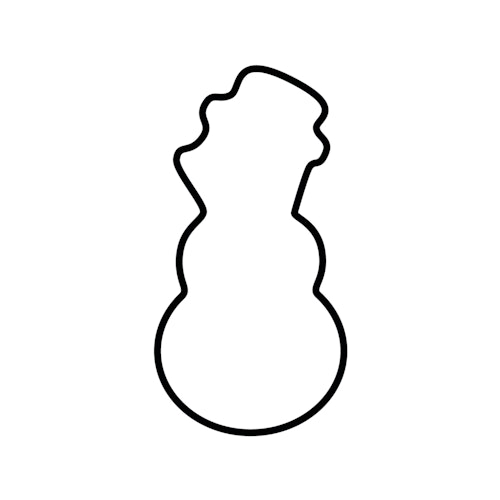 Kaiser Ausstechform Schneemann 7 cm