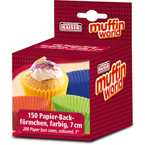 Kaiser Muffin-Papierbackförmchen-Set 150 Stück farbig Creativ