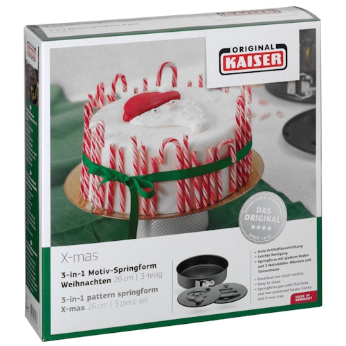 Kaiser 3-in-1 Motiv Springform Weihnachten