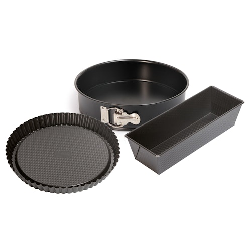 Kaiser Classic Backform-Set 3-teilig - 1x Springform 26cm, 1x Königskuchenform 30cm, 1x Tortenbodenform 22cm
