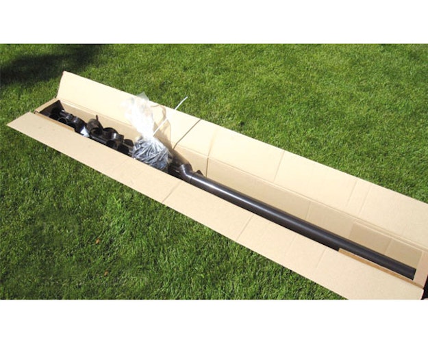 Kunststoff Dachrinnenset für Karibu Gartenhaus Pirion 5/6