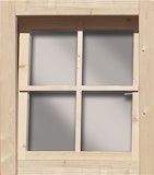 Karibu Dreh-/ Kippfenster für 28 mm Häuser und Carports 69 x 79 cmZubehörbild