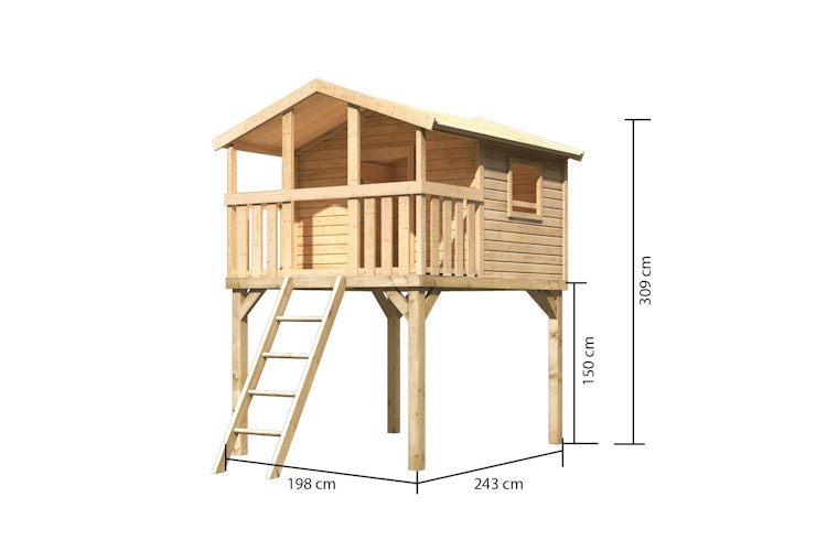 Akubi Kinderspielhaus Kinderspielgerät Benjamin Bild