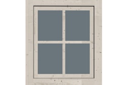 Karibu Dreh-/ Kippfenster für 28 mm Häuser und Carports 69 x 79 cm