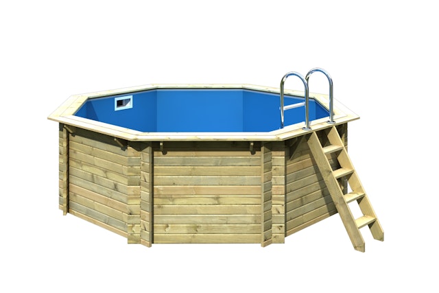 Karibu Pool Modell 1 A/B/C/D - kesseldruckimprägniert inkl. gratis Sandfilteranlage & Pool-Pflegeset Vorschaubild Galerie