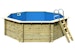 Karibu Pool Modell 2 A/B/C/D - kesseldruckimprägniert inkl. gratis Sandfilteranlage & Pool-PflegesetBild